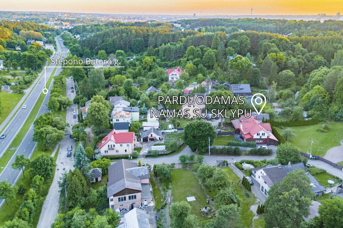 Parduodamas namas Stepono Batoro g., Antakalnyje, Vilnius, 53.34 kv.m ploto, 1 aukštai