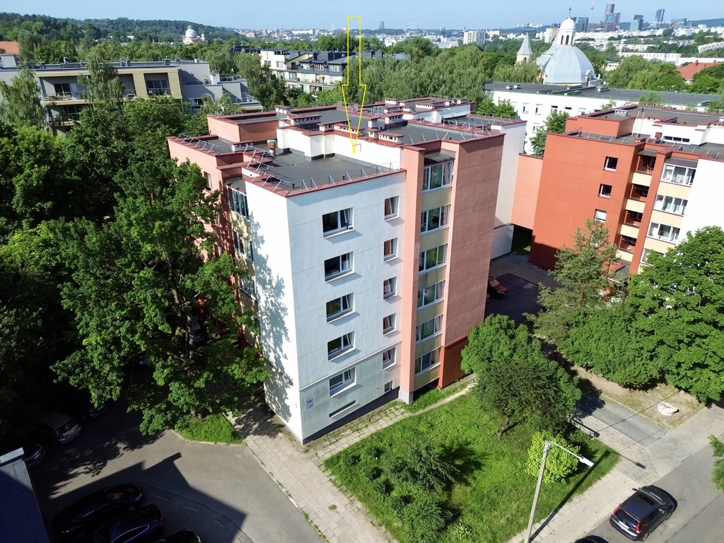 Parduodamas butas V. Grybo g., Antakalnyje, Vilnius, 34.2 kv.m ploto, 1 kambariai