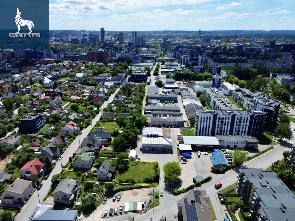 Parduodamas sklypas Durpių g., Šnipiškėse, Vilnius, 18.36 a ploto
