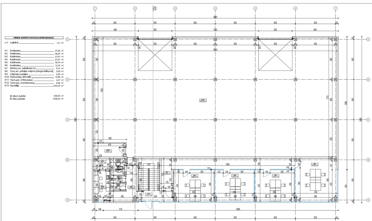 2 070 M² PROJEKTAS | GAUTAS STATYBOS LEIDIMAS
