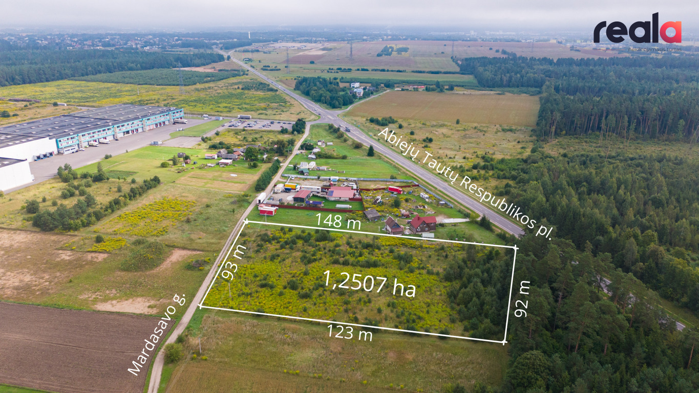 Parduodamas sklypas Vilnius, 125,07 a ploto