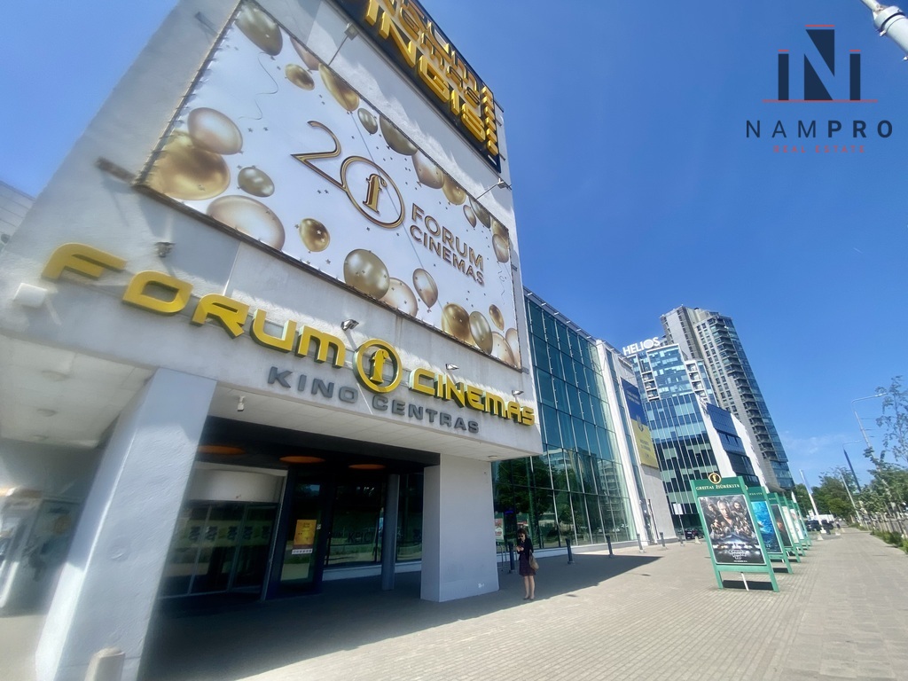 Vilniuje, Naujamiestyje, šalia „Forum Cinemas Vingis“,nuomojamos 74.71 kv.m ploto patalpos