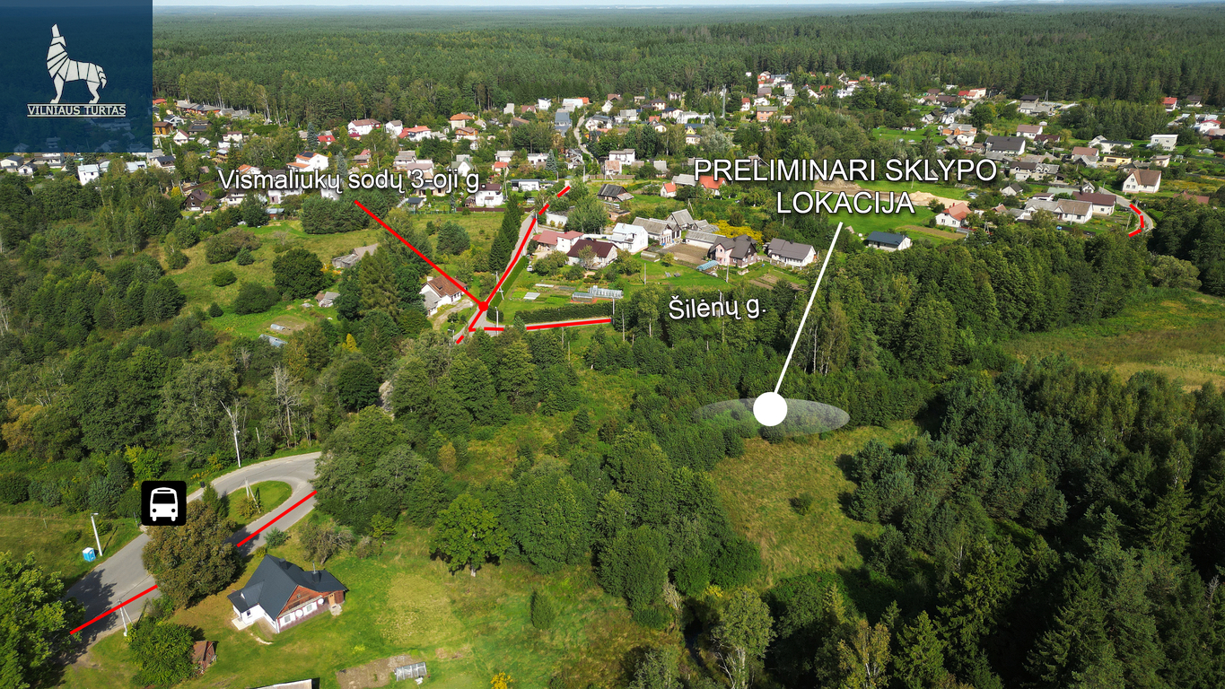 Parduodamas 5,56-ių arų ploto namų valdos sklypas Antakalnyje, Šilėnų gatvėje
