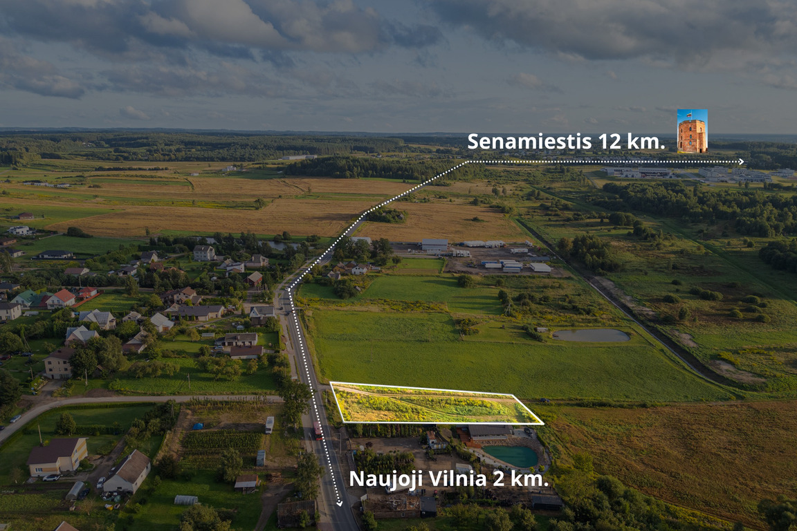 Parduodamas sklypas komercinės paskirties 22.75 a ploto