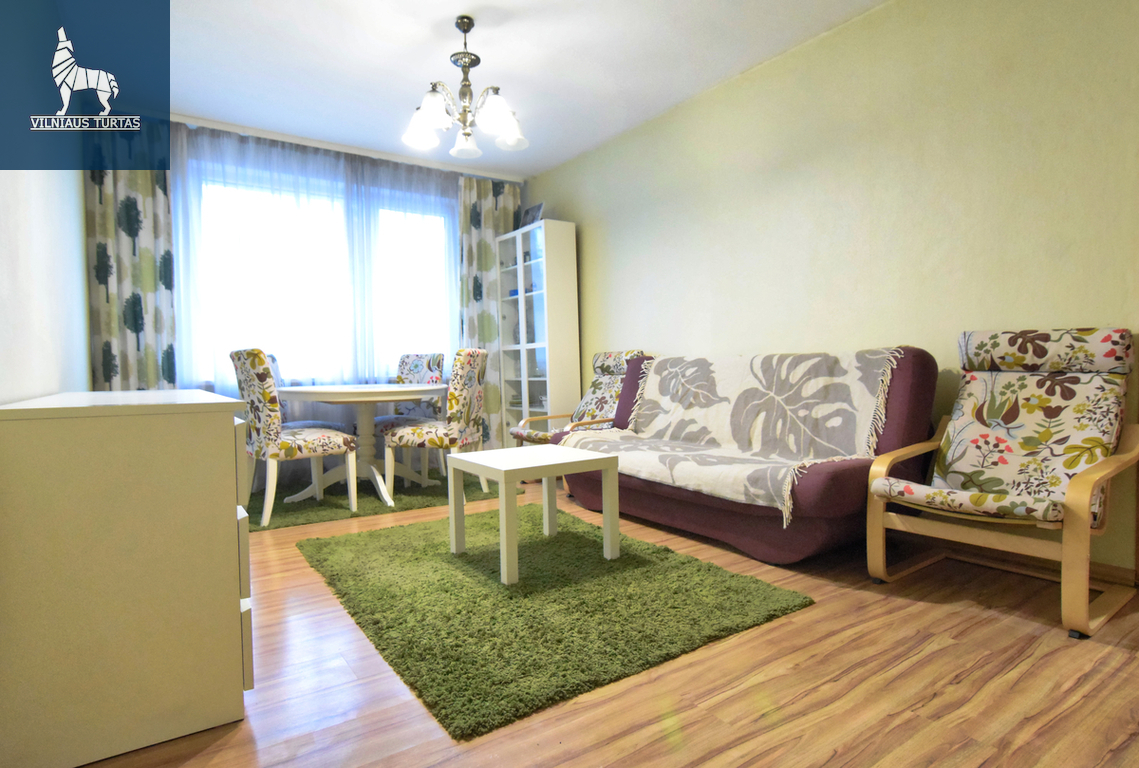 Nuomojamas butas Naugarduko g., Naujamiestyje, Vilnius, 48 kv.m ploto, 2 kambariai
