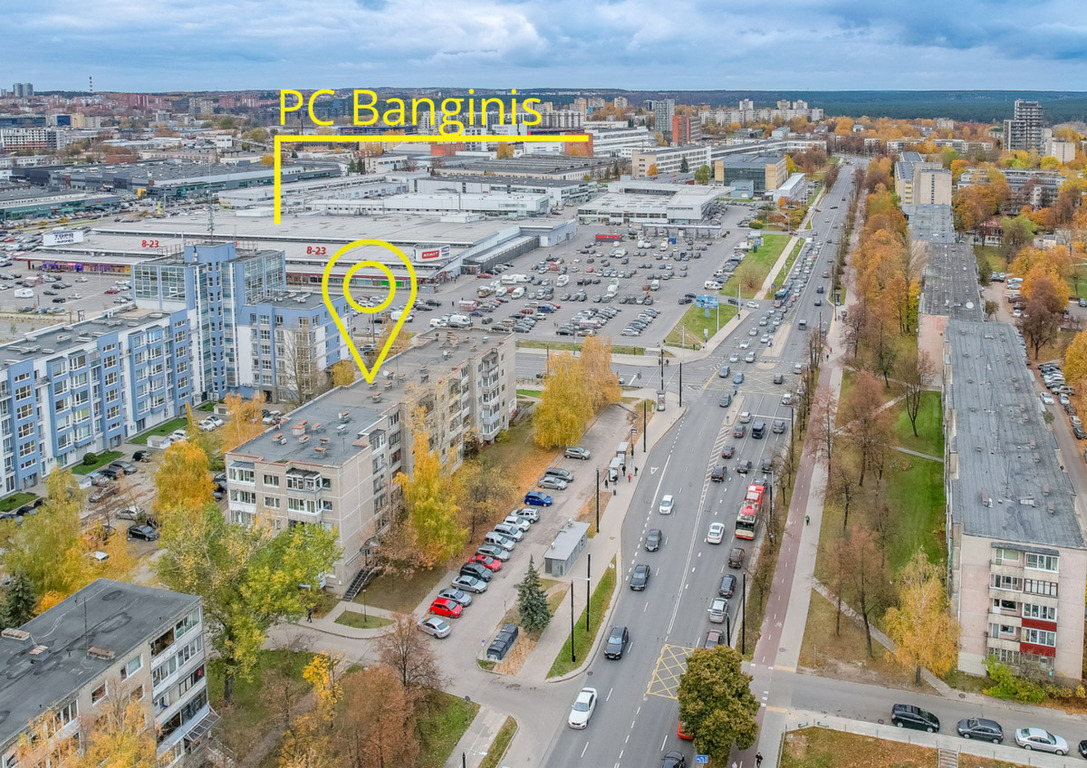 Parduodamas butas Žirmūnų g., Žirmūnuose, Vilnius, 67.05 kv.m ploto, 3 kambariai