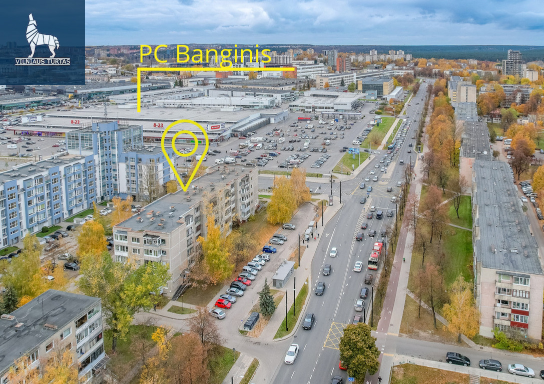 Parduodamas butas Žirmūnų g., Žirmūnuose, Vilnius, 67.05 kv.m ploto, 3 kambariai