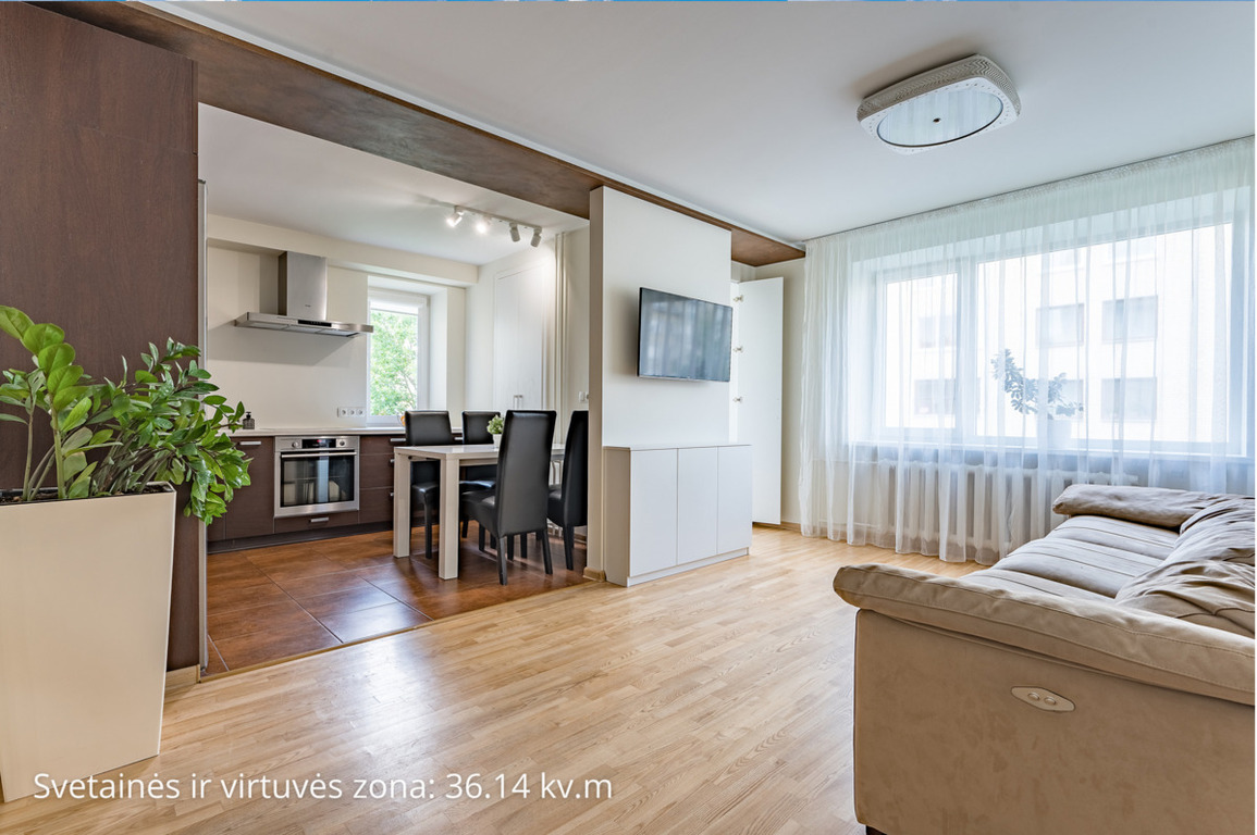 Parduodamas butas Neužmirštuolių g., Lazdynuose, Vilnius, 54.99 kv.m ploto, 2 kambariai