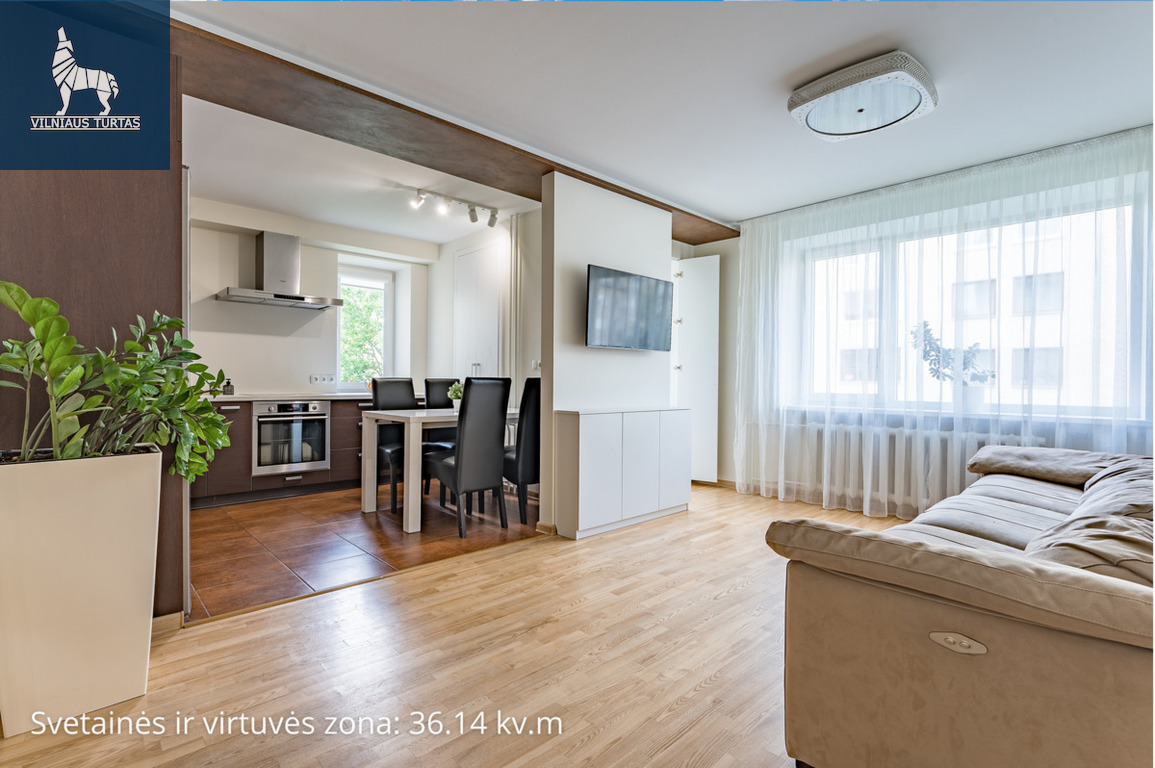 Parduodamas butas Neužmirštuolių g., Lazdynuose, Vilnius, 54.99 kv.m ploto, 2 kambariai