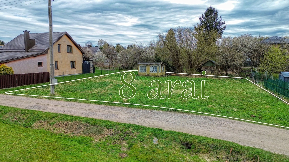 Parduodamas sklypas Kelmijos Sodų 86-oji g., Salininkuose, Vilnius, 8 a ploto