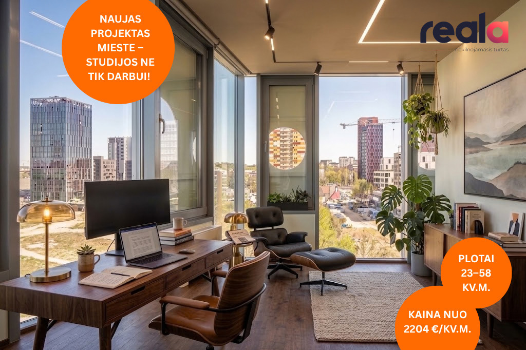 Parduodamos studijos naujame projekte Mėnulio g., Karoliniškėse. Kaina nuo 2204 €/kv.m.
