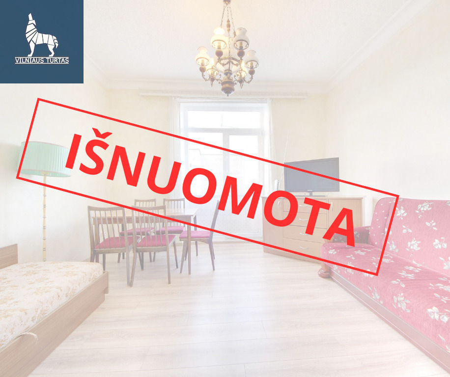 Nuomojamas butas Gedimino pr., Senamiestyje, Vilnius, 52 kv.m ploto, 2 kambariai