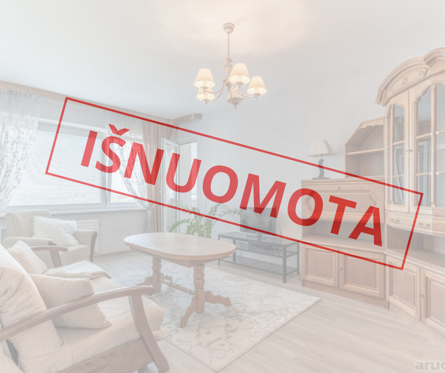 Nuomojamas butas Taikos g., Justiniškėse, Vilnius, 66.57 kv.m ploto, 3 kambariai