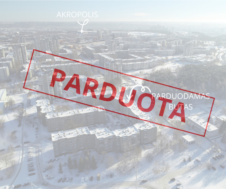 Parduodamas butas Laisvės pr., Šeškinėje, Vilnius, 40.02 kv.m ploto, 1 kambariai