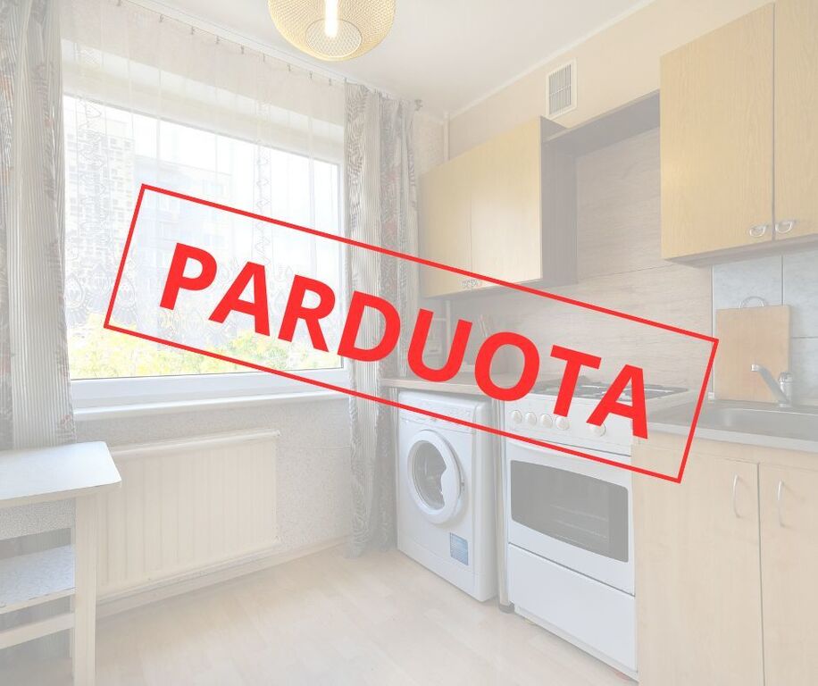 Parduodamas butas Erfurto g., Lazdynuose, Vilnius, 33 kv.m ploto, 1 kambariai