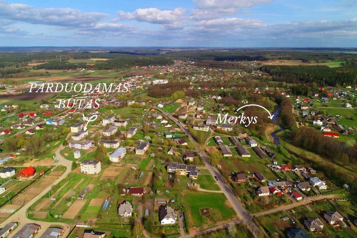 Parduodamas butas Merkio g., Jašiūnai, 69.83 kv.m ploto, 2 kambariai