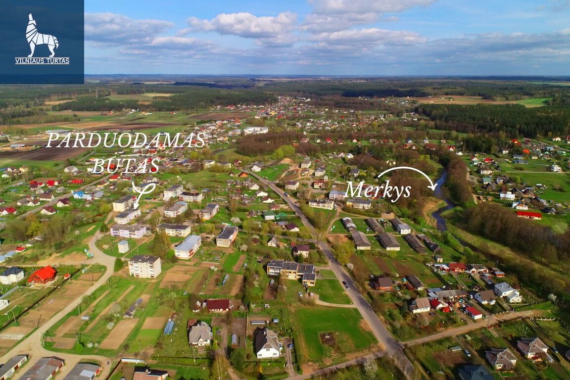 Parduodamas butas Merkio g., Jašiūnai, 69.83 kv.m ploto, 2 kambariai