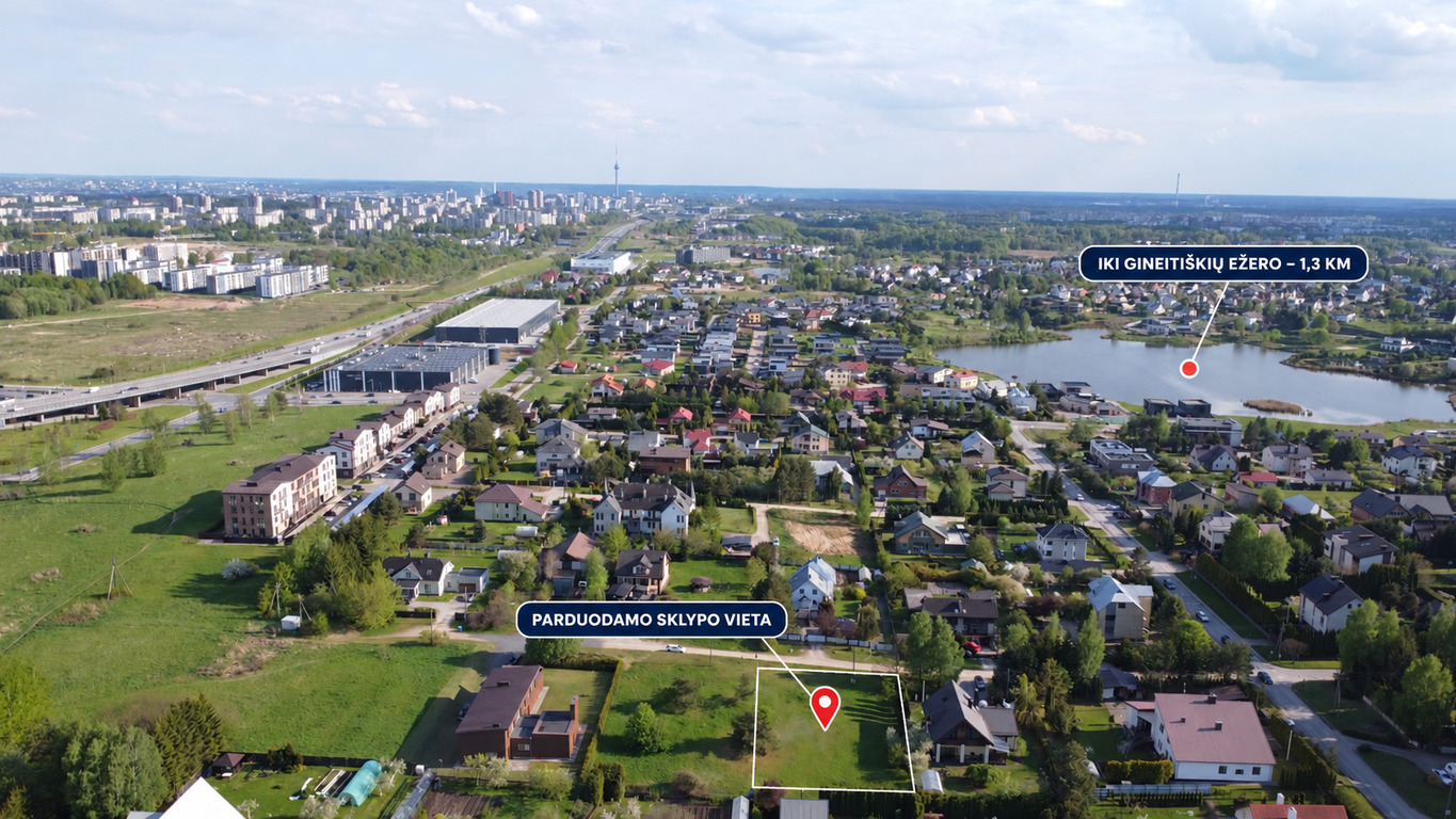 Parduodamas sklypas Lelijų g., Gineitiškės, 12.75 a ploto