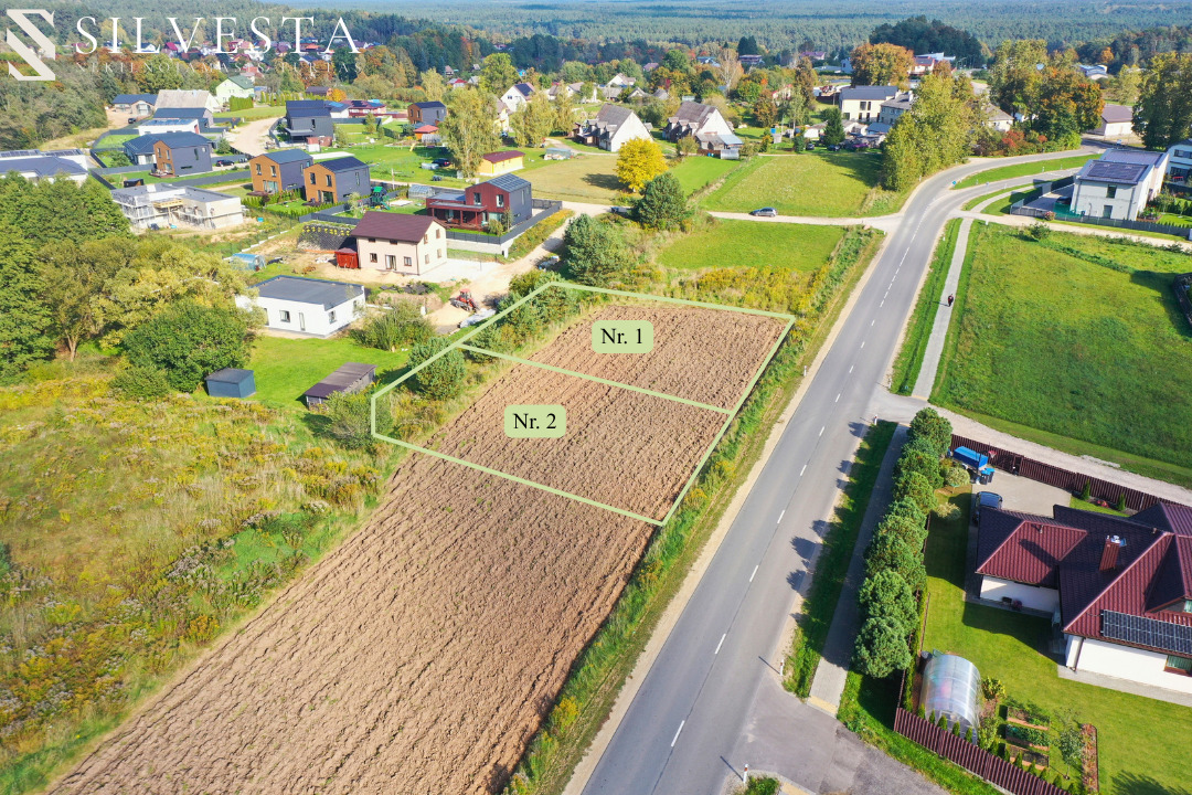 Parduodami du namų valdos sklypai Sakališkių g., Balsiuose, Vilnius