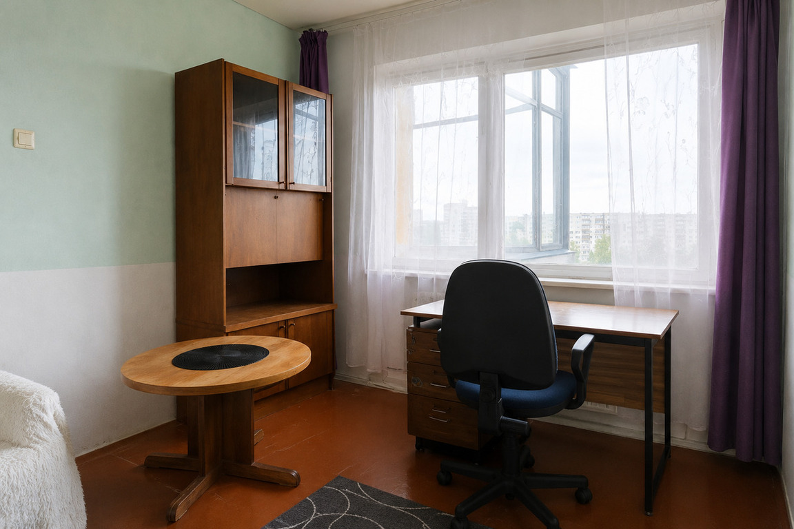 Nuomojamas butas Šeškinės g., Šeškinėje, Vilnius, 15 kv.m ploto, 1 kambariai