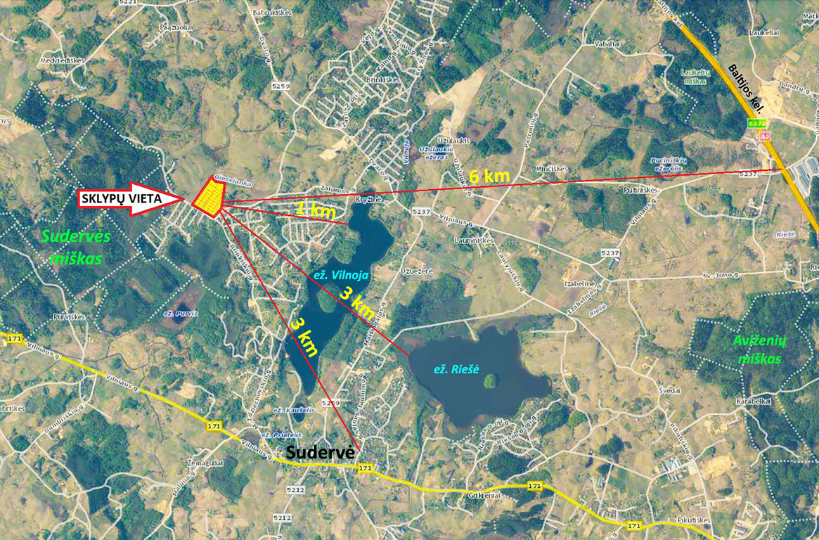 Parduodamas sklypas Brinkiškės, 15 a ploto