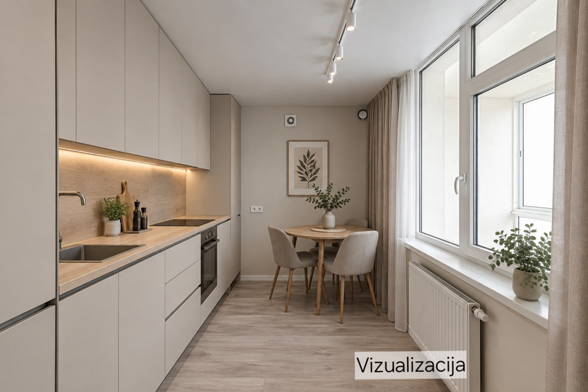 Parduodamas 3 kambarių butas Leičių g., Pašilaičiuose, Vilnius, 70.63 kv.m ploto