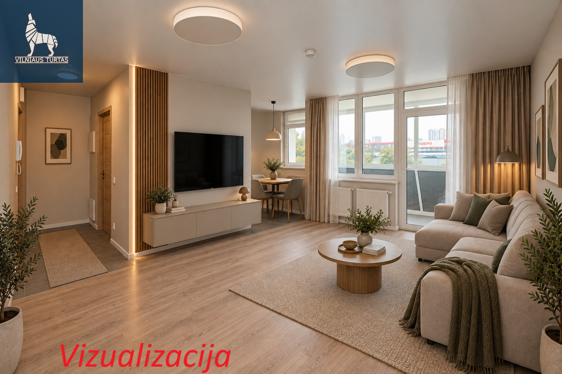 Parduodamas butas Leičių g., Pašilaičiuose, Vilnius, 70.64 kv.m ploto