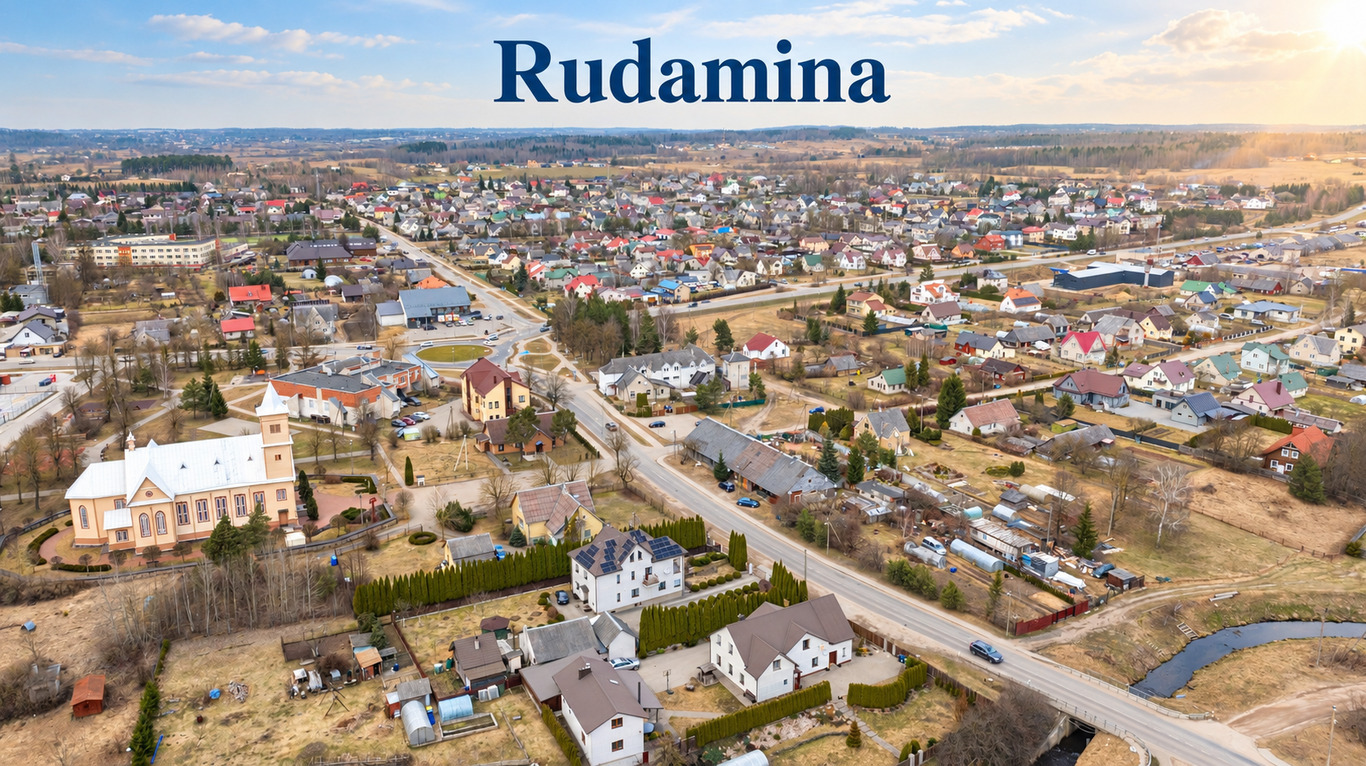 PARDUODAMAS 17 a. Namų valdos sklypas RUDAMINOJE, Vilniaus g.!