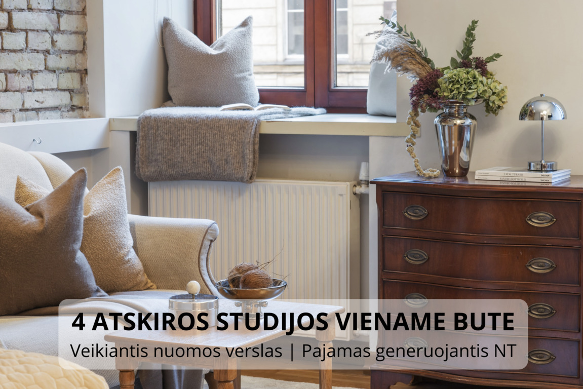 Parduodamas butas J. Basanavičiaus g., Naujamiestyje, Vilnius, 114.22 kv.m ploto