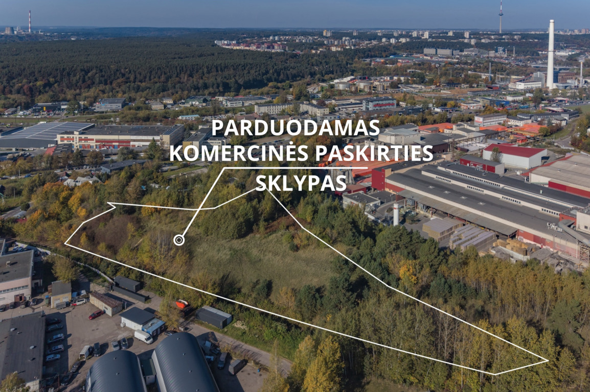 Parduodamas komercinės paskirties sklypas