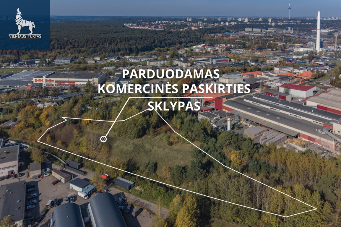Parduodamas komercinės paskirties sklypas