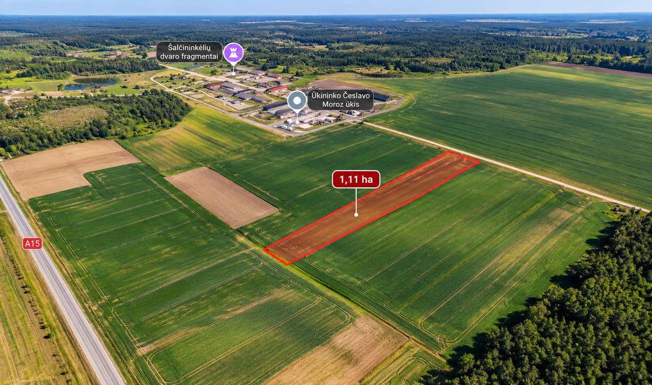 PARDUODAMAS 1,11 ha žemės ūkio sklypas Šalčininkėliuose!
